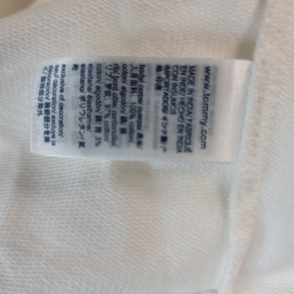 Tommy Hilfiger cream girls sweatshirt with logo on front - Picture 3 of 6